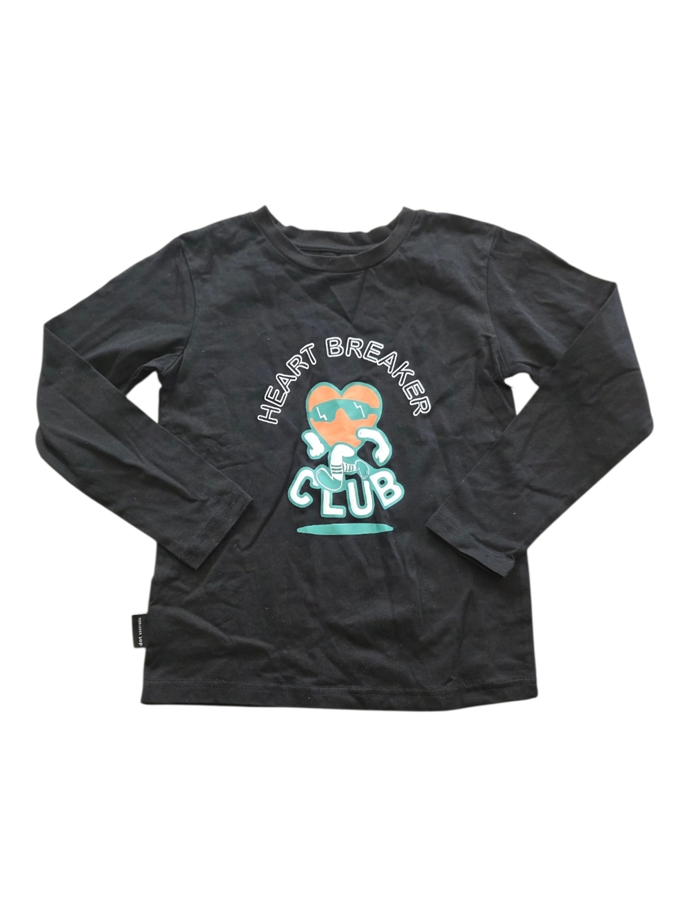 Dot Australia Black Heart Breaker Club Graphic Long Sleeve Kids Tee 7